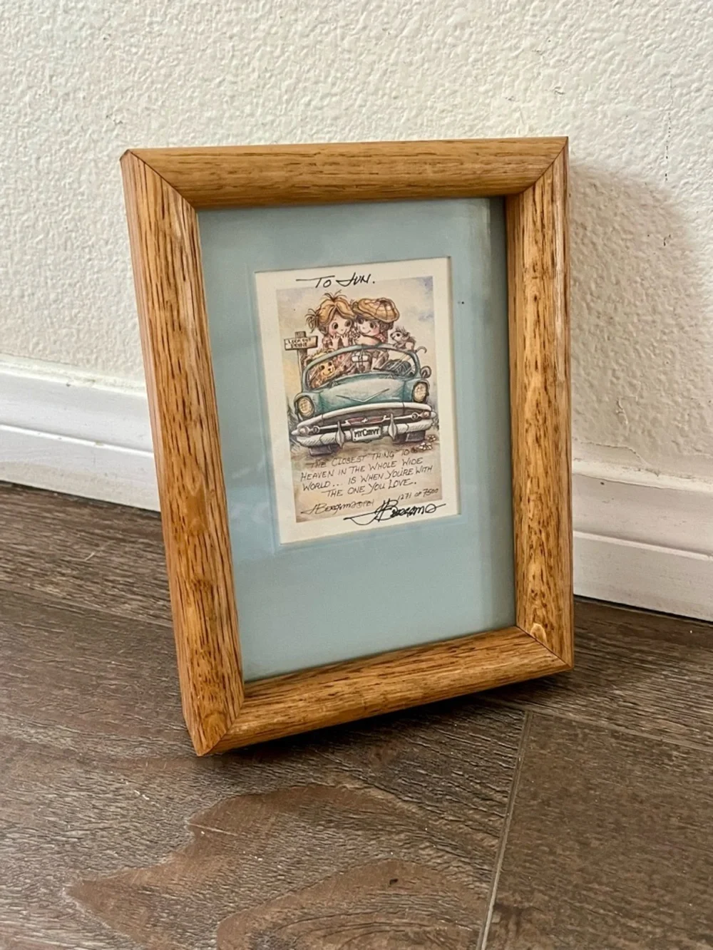 Limited Edition Framed Art Print “The Closes Thing To Heaven “ By Bergsma 6/8”
